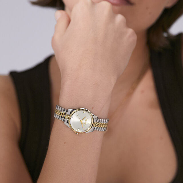 25mm Highbury Ivory & Two Tone Bracelet Watch