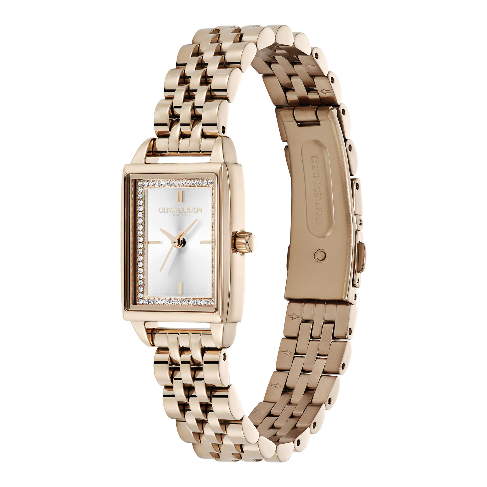 Mackenzie Blush Silicone Dial Watch in Carnation Gold