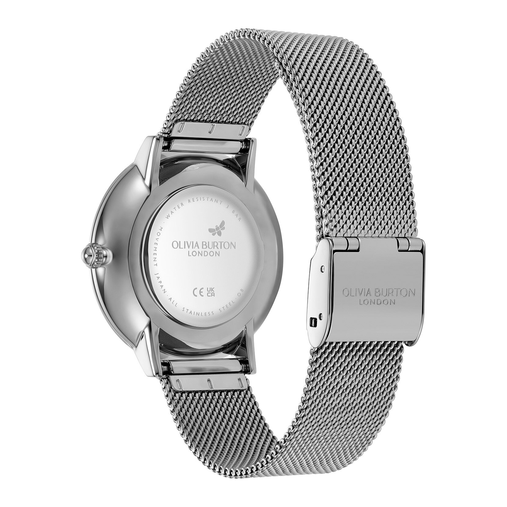 35mm Nova Grey & Silver Mesh Watch