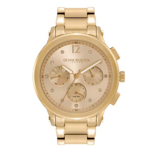 38mm Multi-Function Champagne & Gold Bracelet Watch