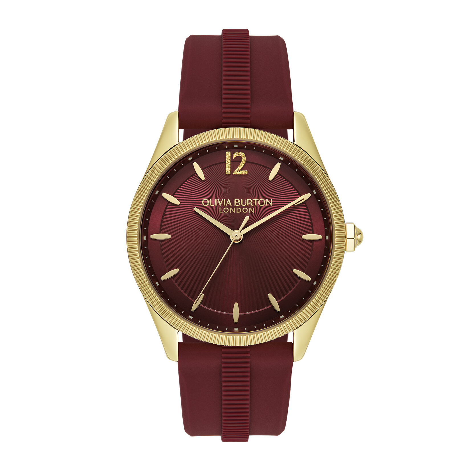 Bracelet de Montre Radiate 38mm en silicone Or & Canneberge