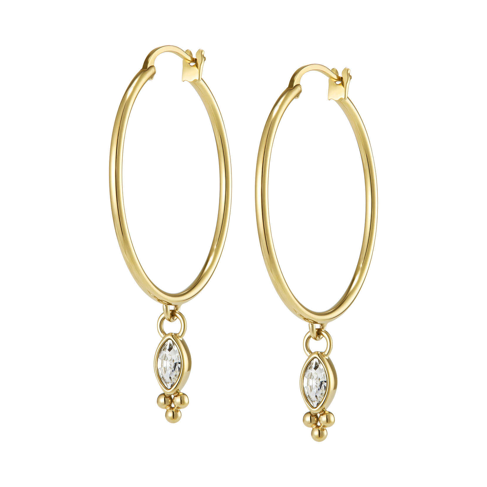 Dainty Gold Plated Hoop Earrings