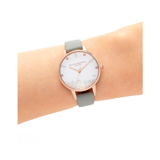 Wishing Watch Grey & Rose Gold Watch