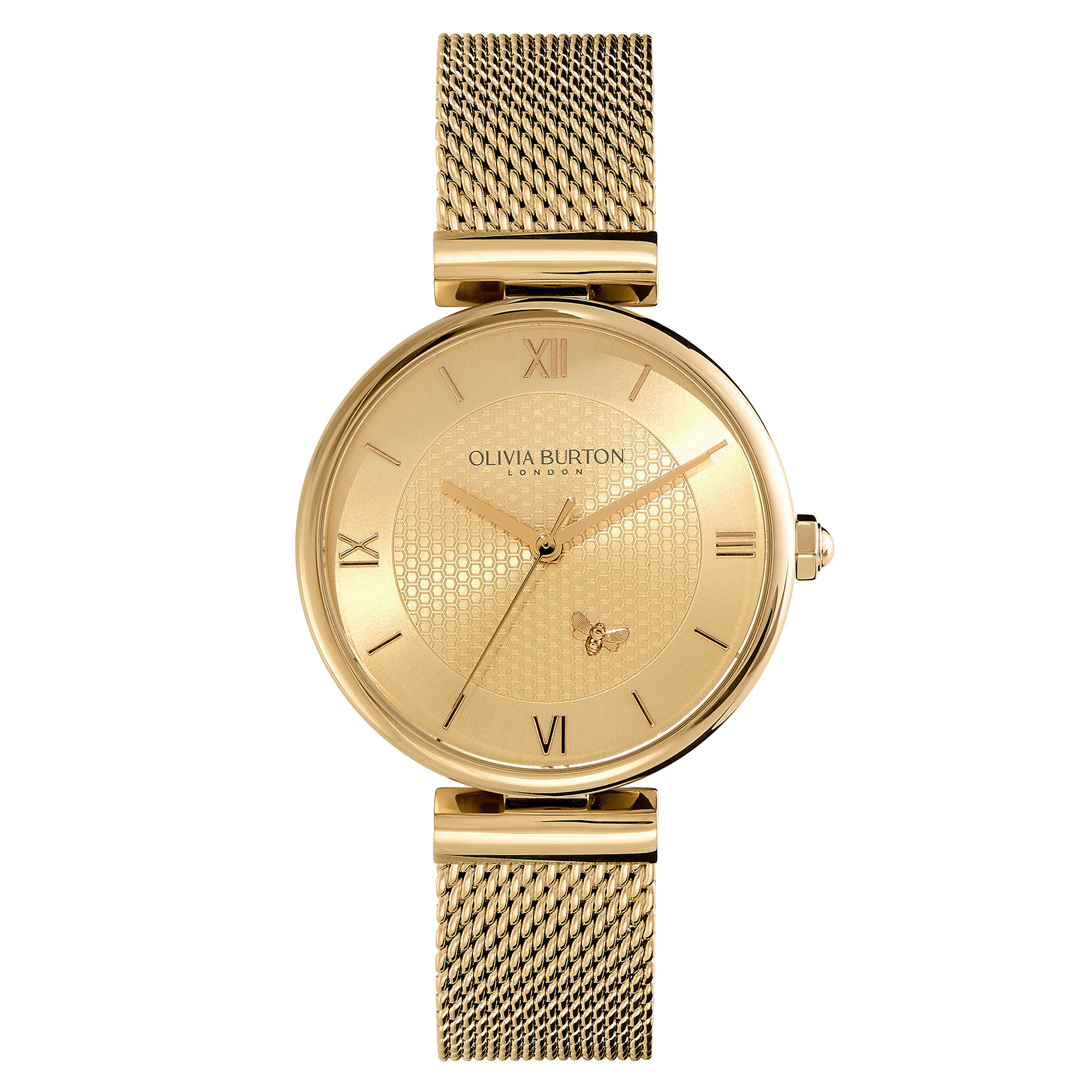 Montre Abeille Minima avec fermoir en T et bracelet milanais Or 36 mm