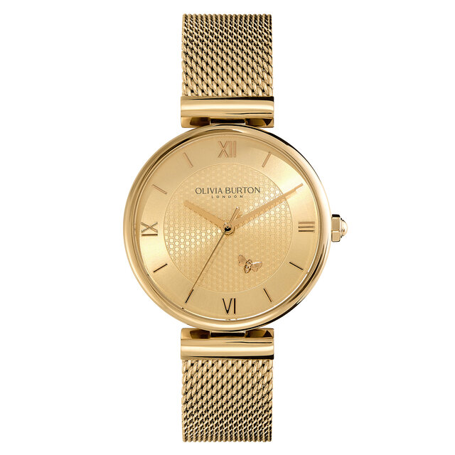 Montre Abeille Minima avec fermoir en T et bracelet milanais Or 36 mm