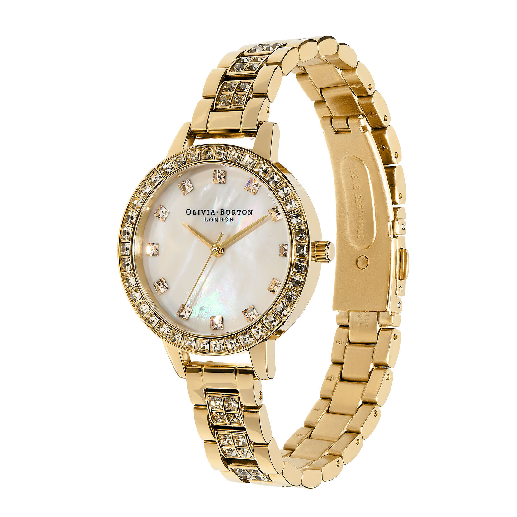 Montre Treasure cadran demi bracelet or