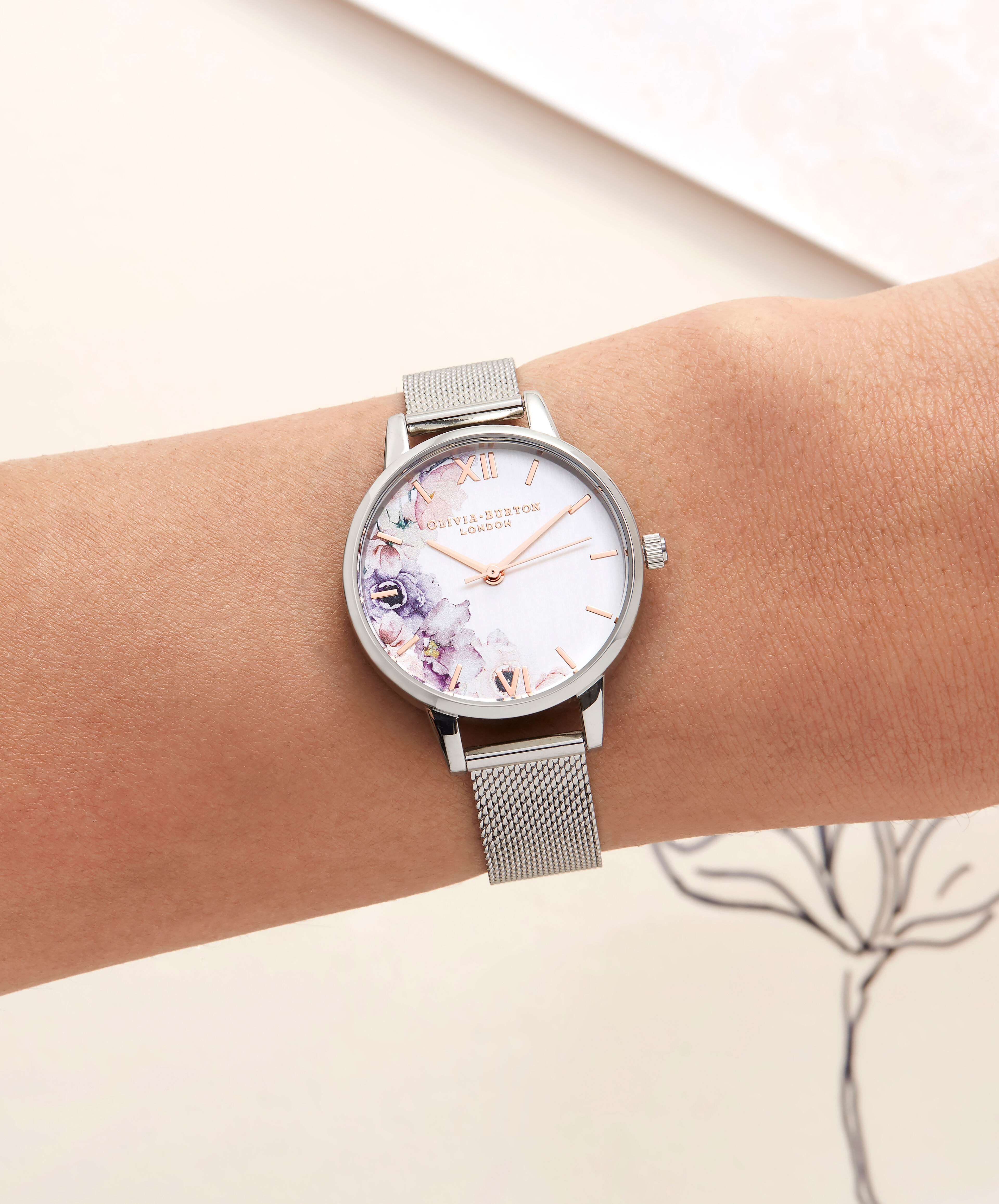 dress shirt with watch
