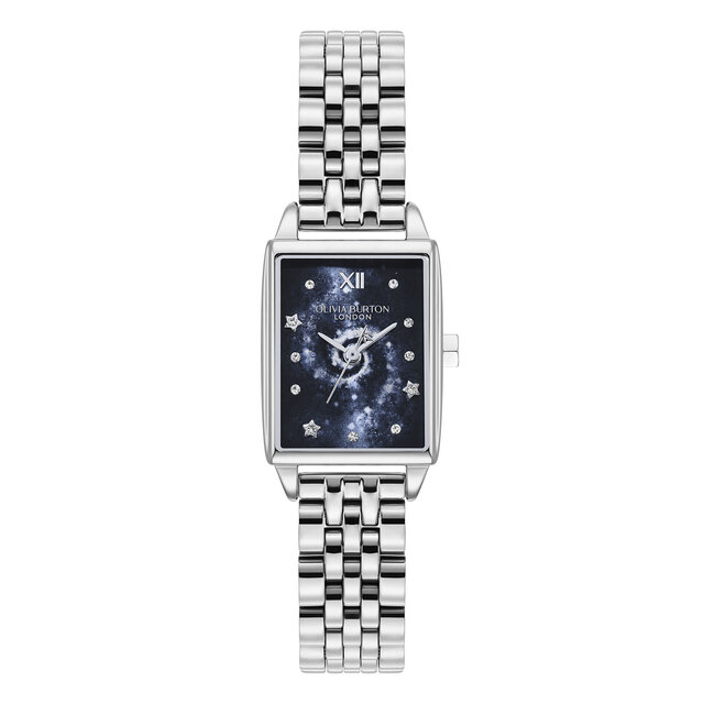 Montre Celestial Townhouse Bleu Marine & Bracelet Argent 21mm