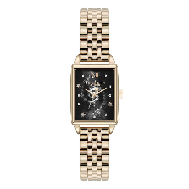 21mm Celestial Townhouse Black & Rose Gold Bracelet Watch