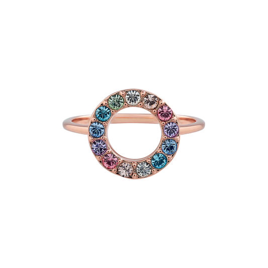 Bague Rainbow Halo or rose