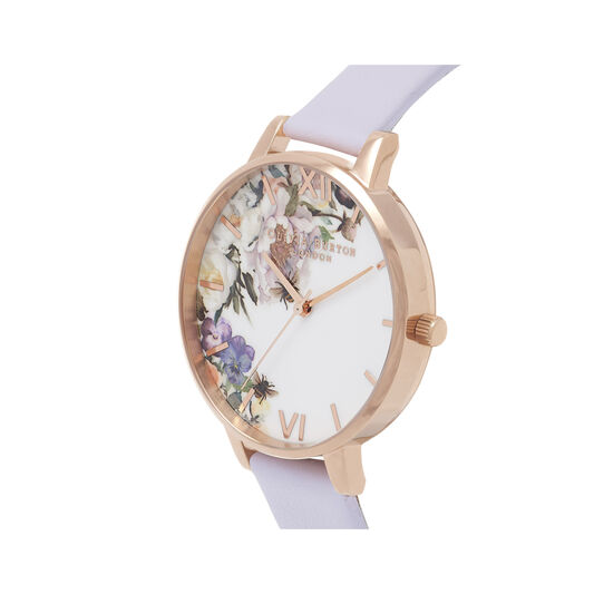 Enchanted Garden Violet & Rose Gold Watch
