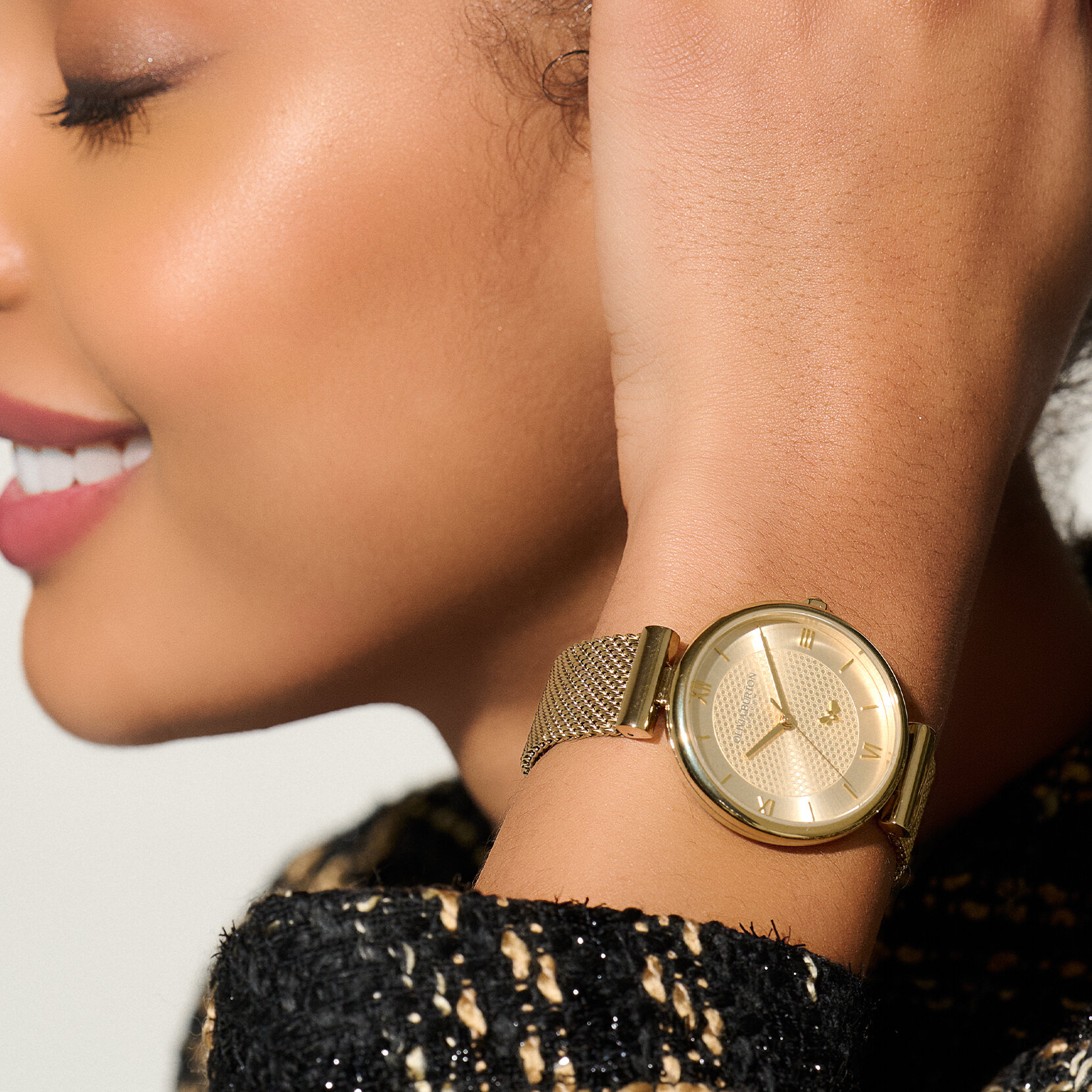 Montre Abeille Minima avec fermoir en T et bracelet milanais Or 36 mm