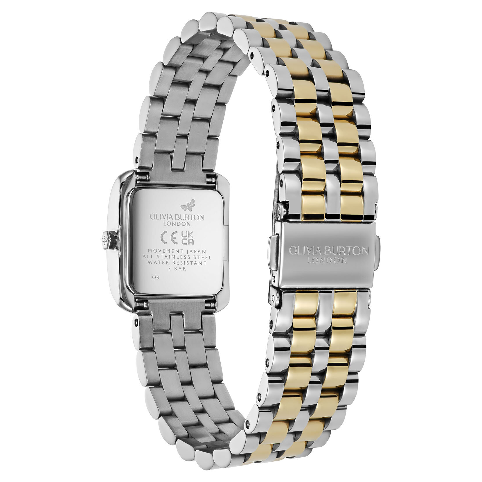 Montre Berkley Noir & Bracelet Bicolore 21mm