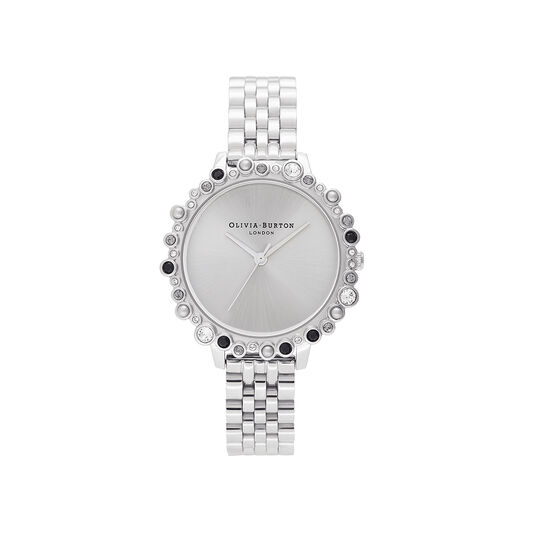 Limited Edition Bejewelled & Silver Bracelet Watch