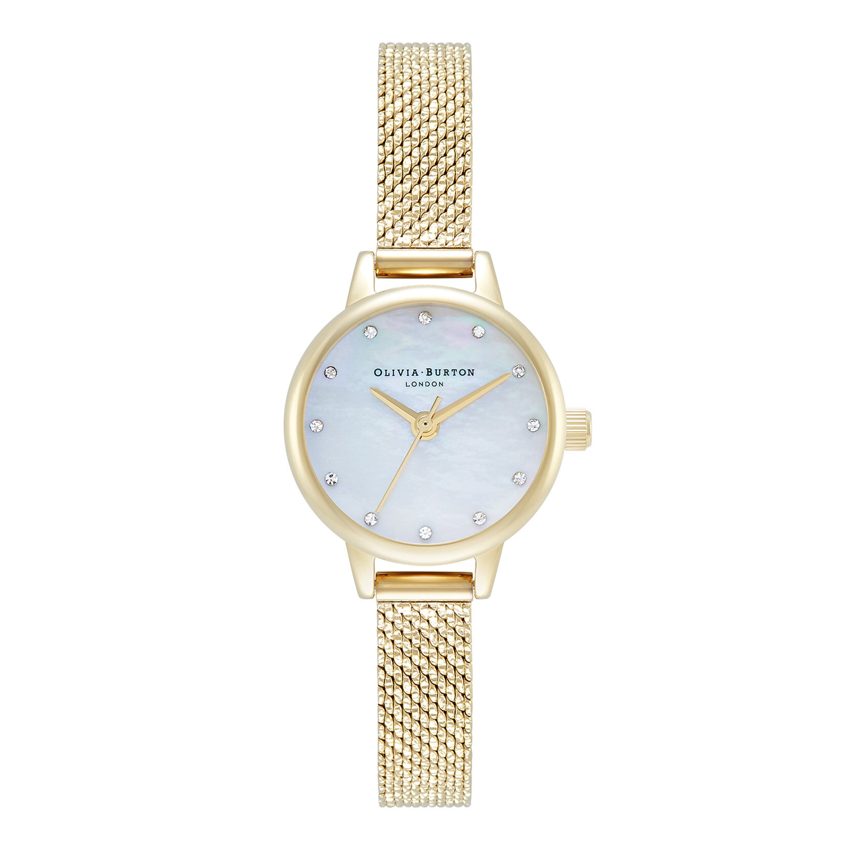 Ensemble assorti montre Classic à mini cadran or et bracelet Interlink Pearl