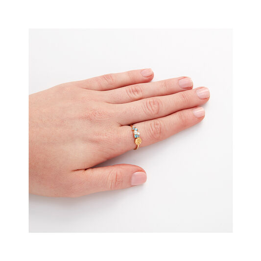 Under The Sea Shell Gold Ring L