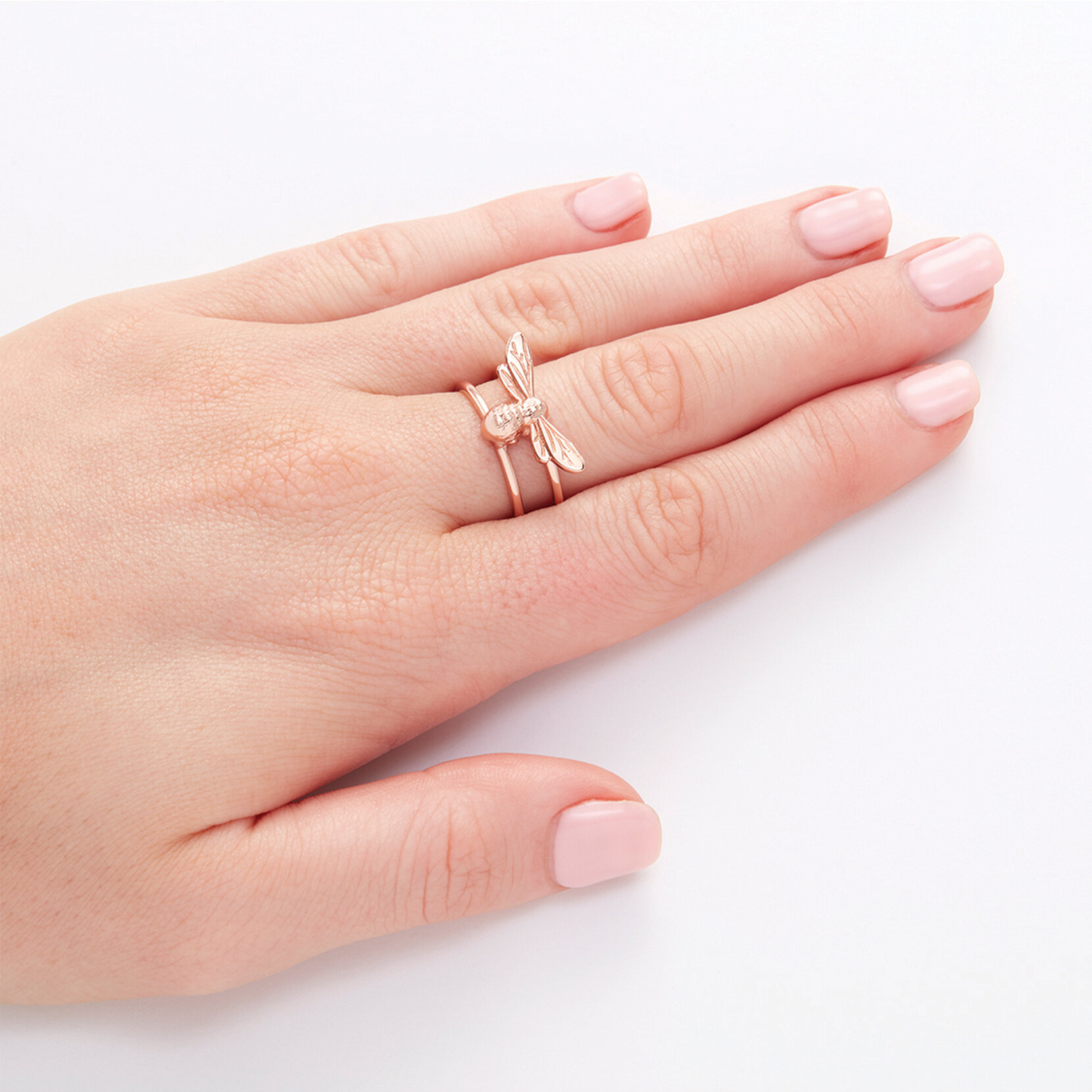 Rose Gold Bee Ring
