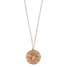 Rose Gold Bee Pendant Necklace