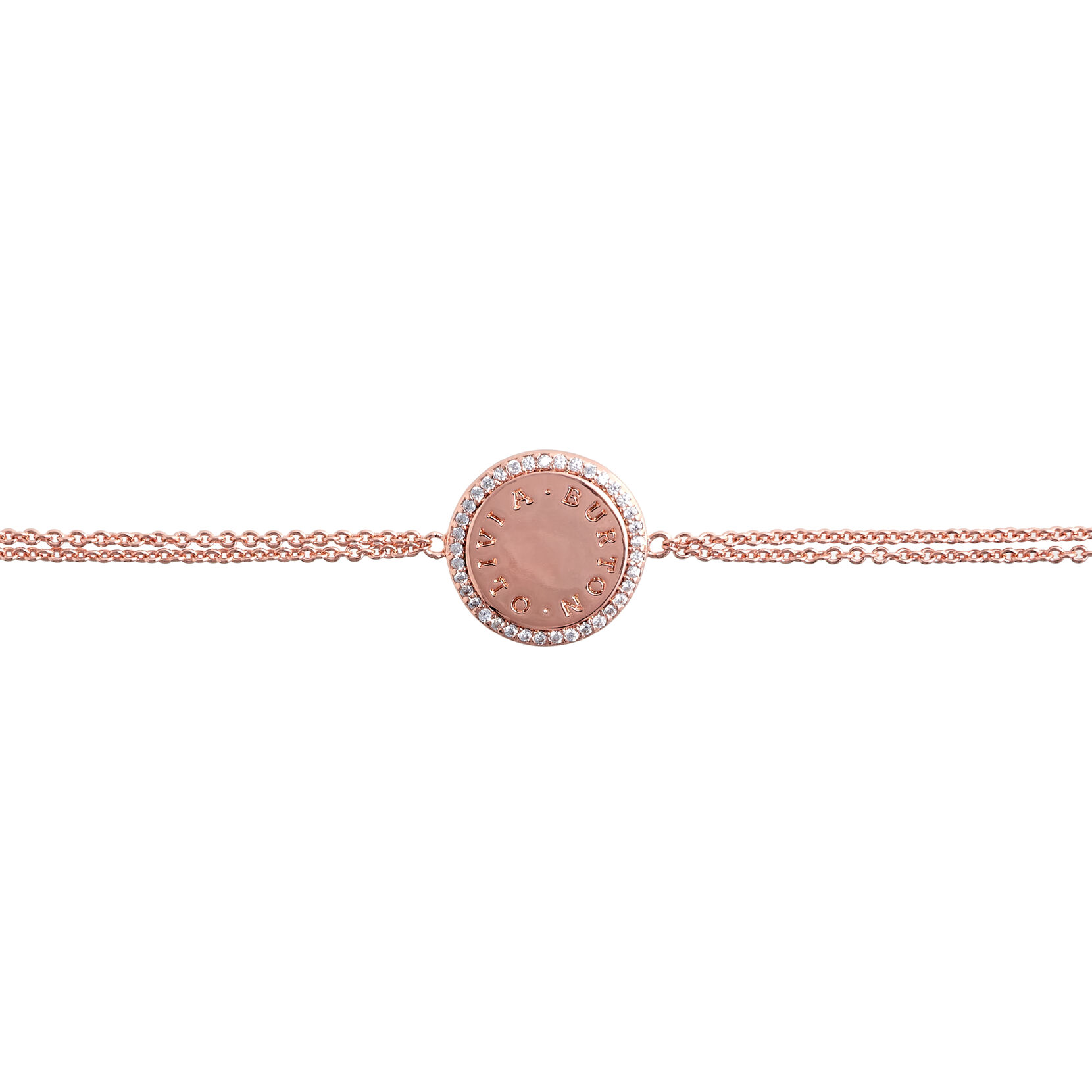 Bracelet Bejewelled Classics or rose à médaillon