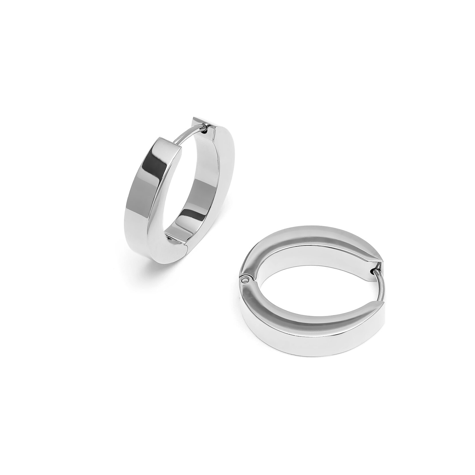 Boucles d'oreille argent O