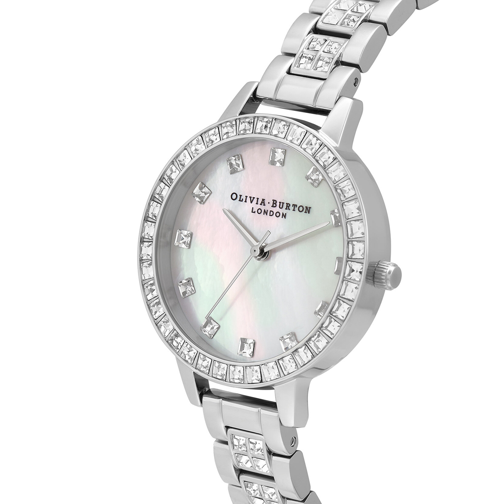 Montre Treasure cadran Demi, cristal ombré et bracelet argent
