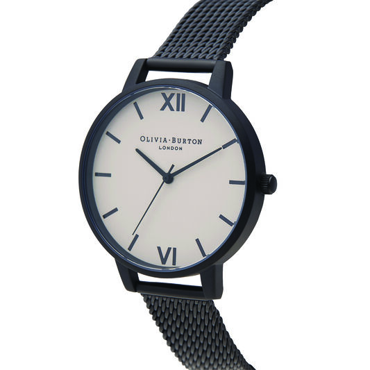 Shoreditch Classic, Greige Dial & Black Mesh