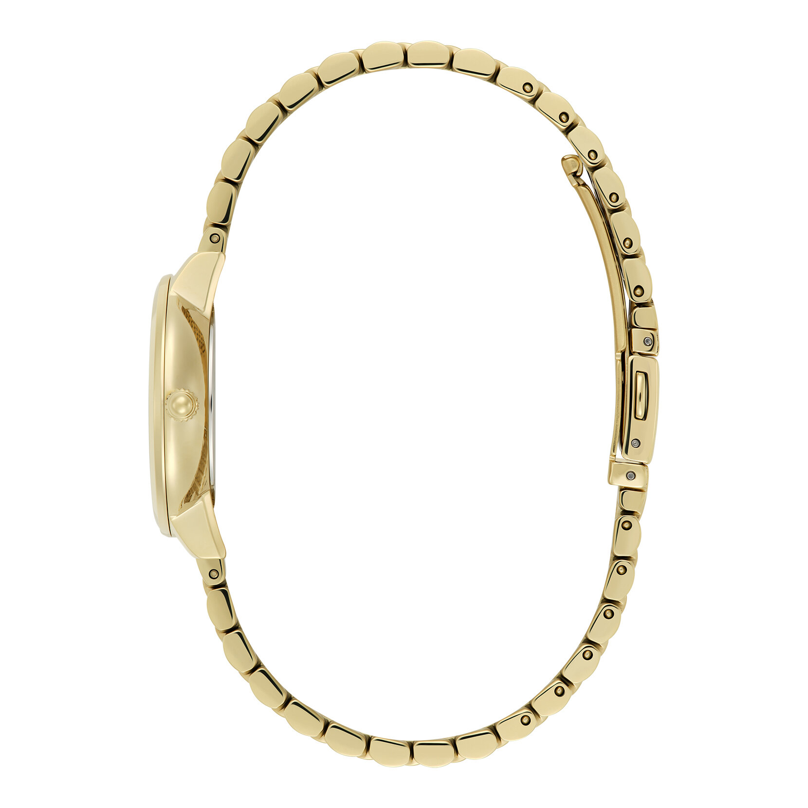 Montre Honeycomb Ultra Fine & Bracelet Vert Sapin & Or 28mm