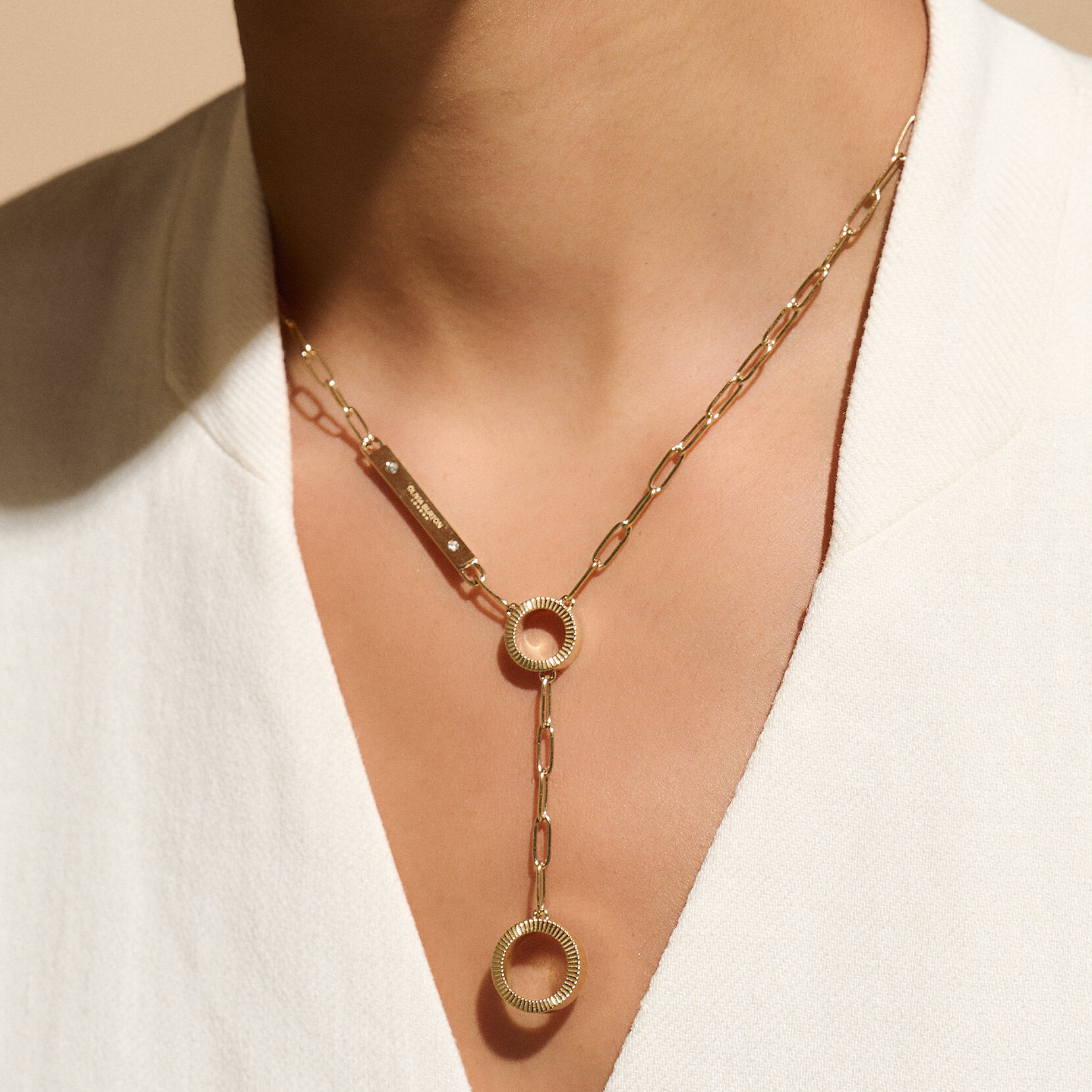Linear Gold Necklace