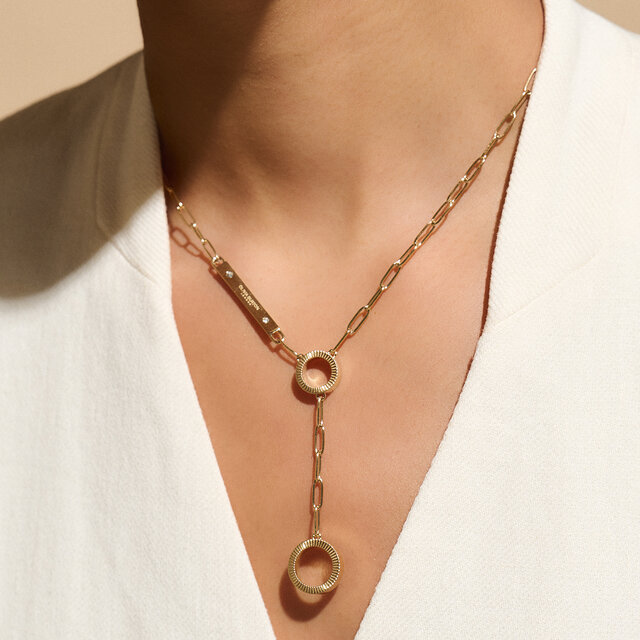 Linear Gold Necklace