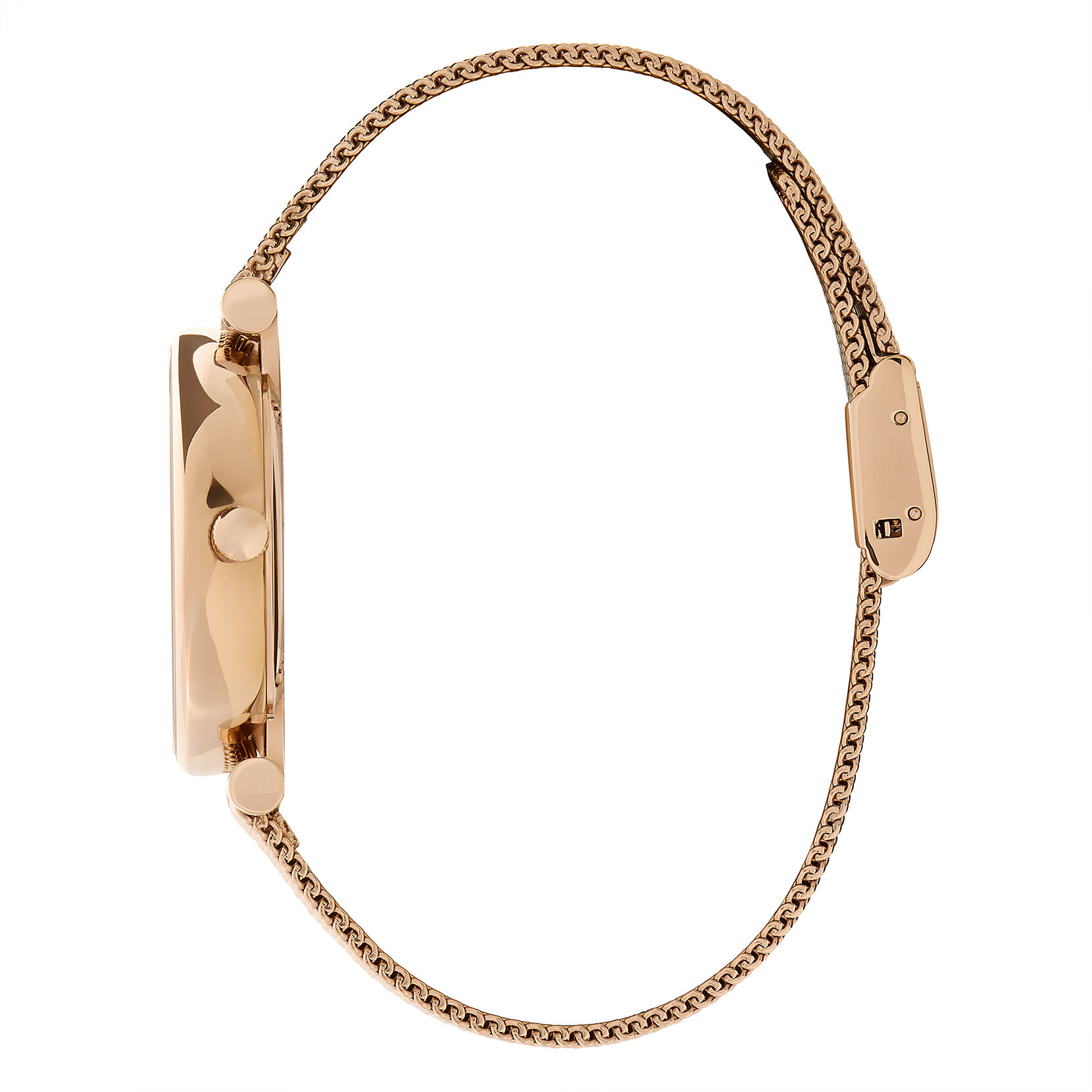 32mm Tbar White & Carnation Gold Mesh Watch