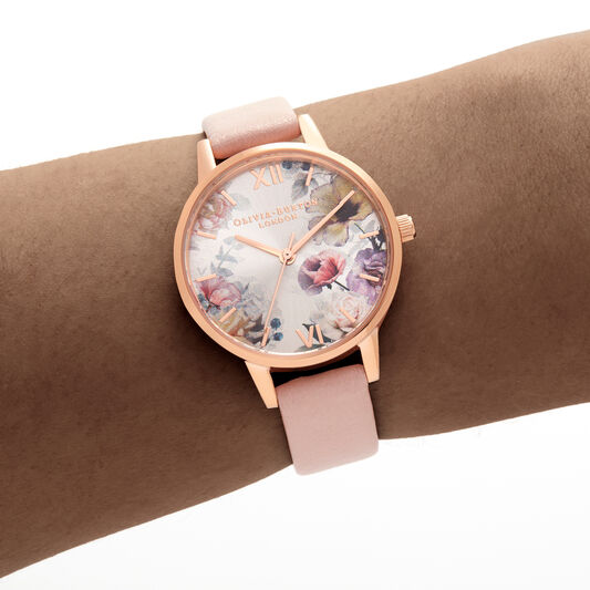 Sunlight Florals Pink & Rose Gold Watch