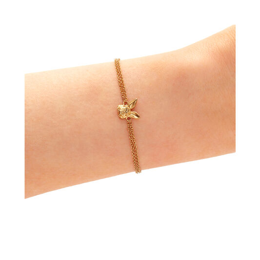 3D Bunny Gold Bracelet
