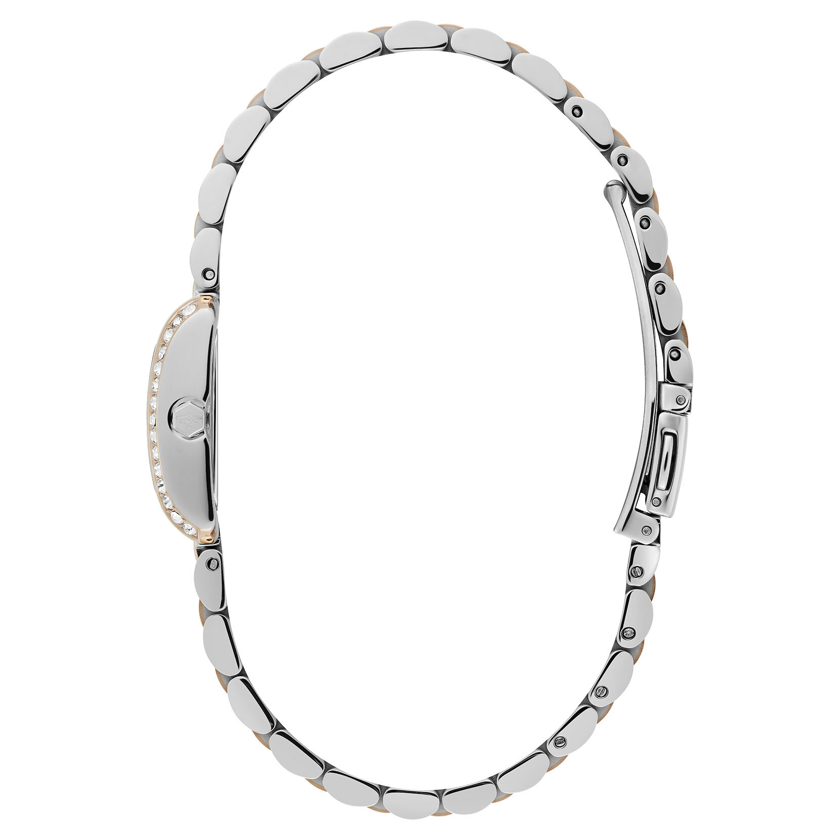 Montre Berkley Blanc & Bracelet Bicolore 21mm