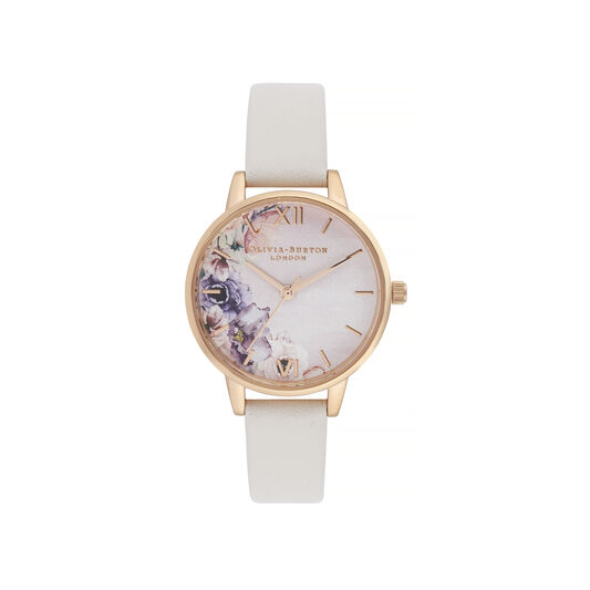 Watercolour Florals Midi Dial Watch