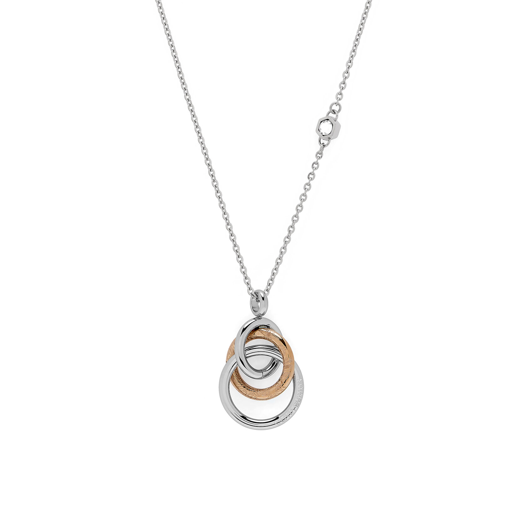 Collier Entrelacé Argent & Plaqué Or Rose