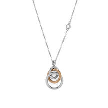 Encircle Silver & Rose Gold Plated Pendant Necklace