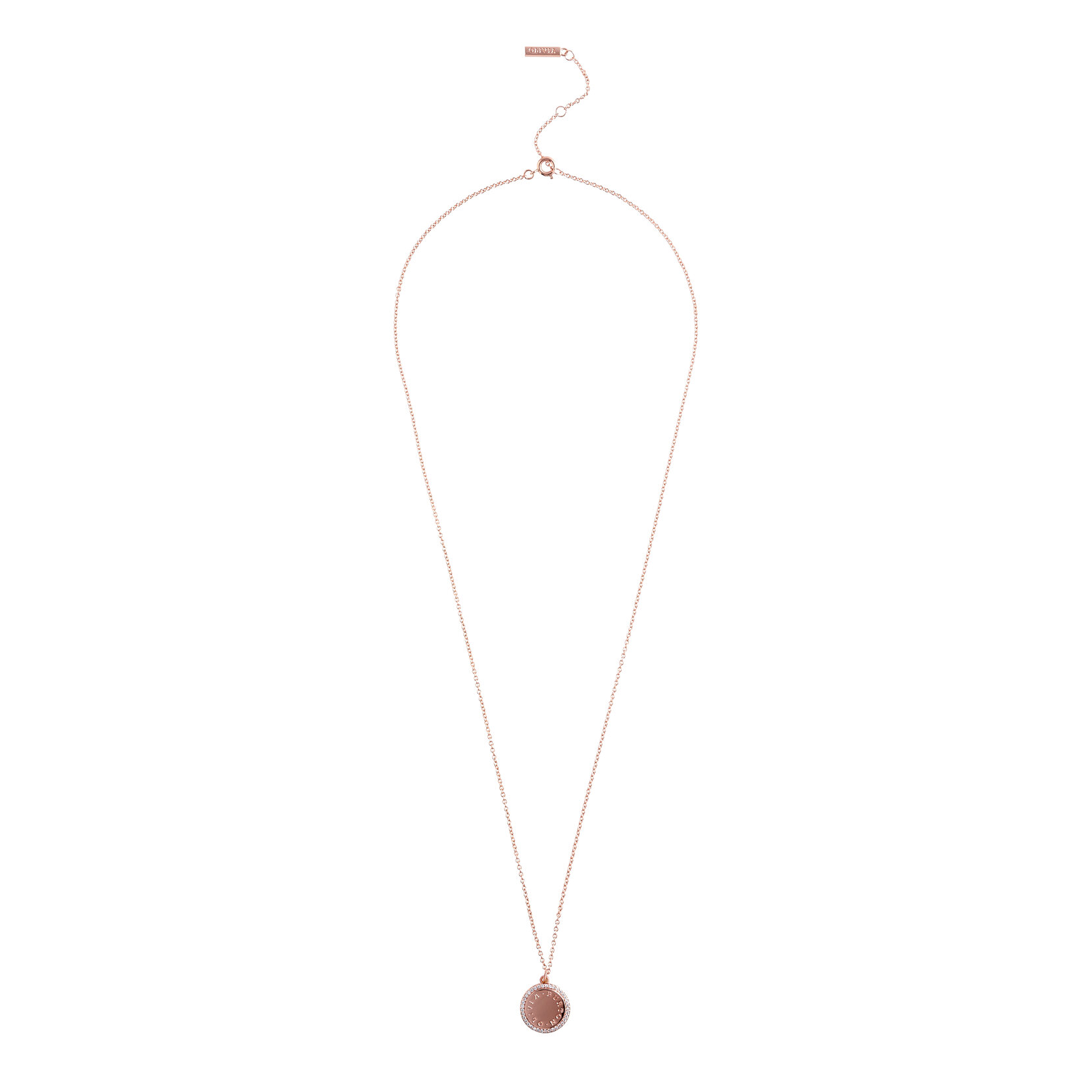 Collier Bejewelled Classics or rose à médaillon