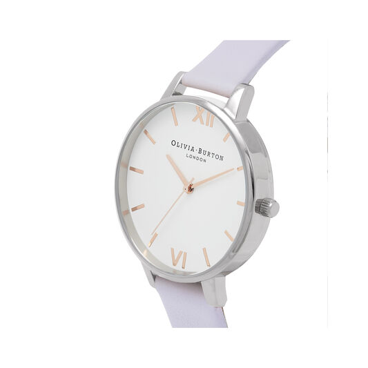 White Dial Parma Violet, Rose Gold & Silver
