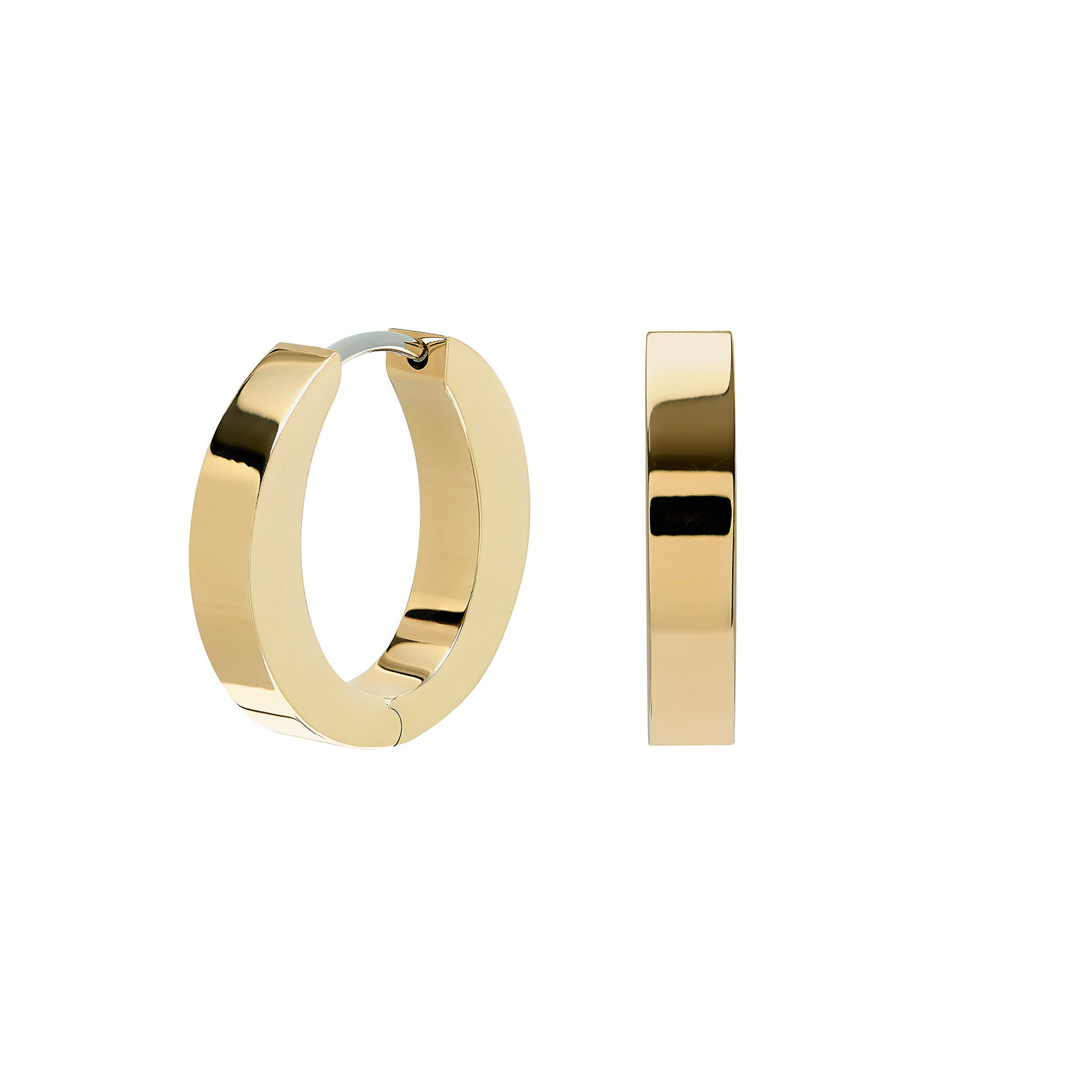 O Gold Hoop Earrings