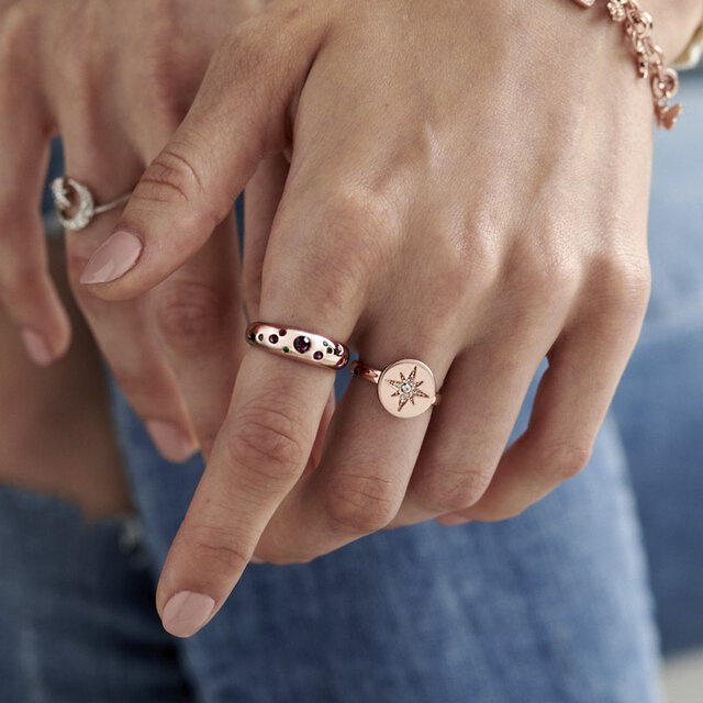 Rose Gold Jewel Tone Ring