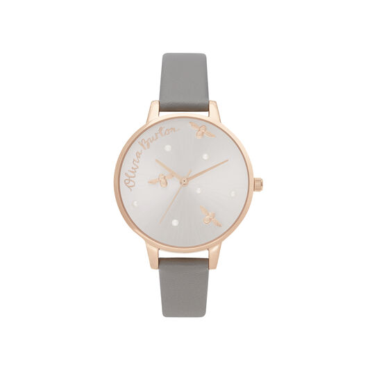Pearly Queen Vegan London Grey & Rose Gold