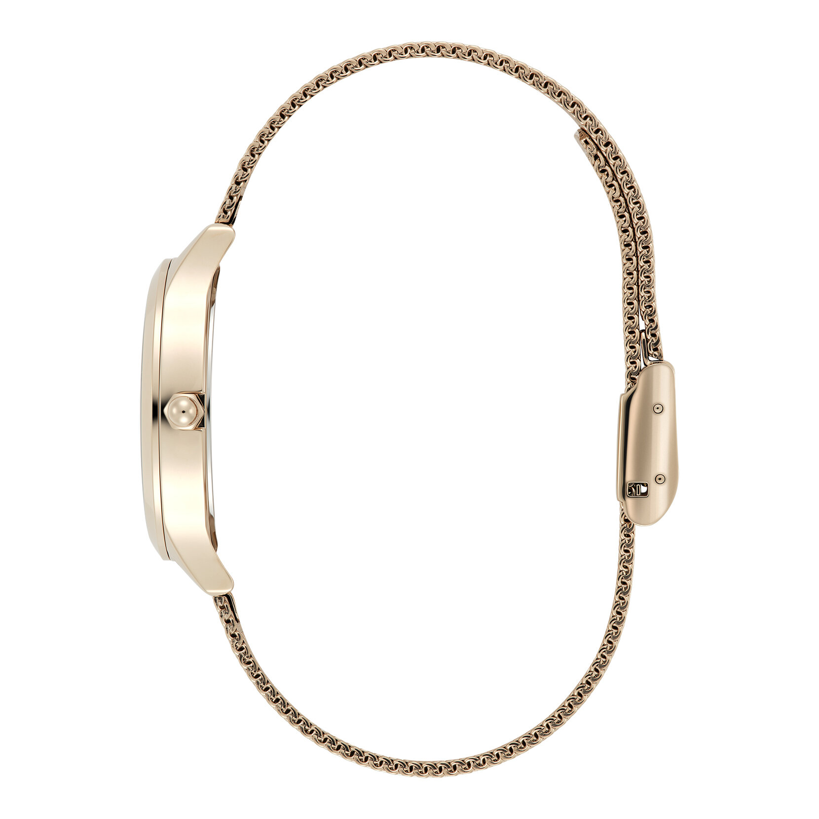 30mm Wonderlust White & Rose Gold Mesh Watch