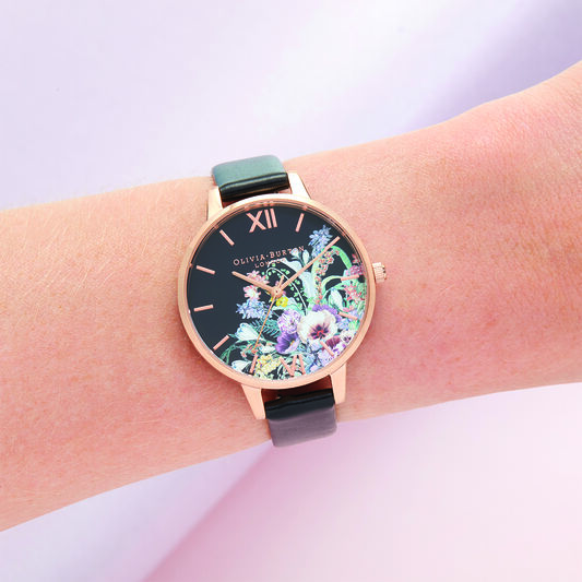 Enchanted Garden Vegan Black & rose Gold
