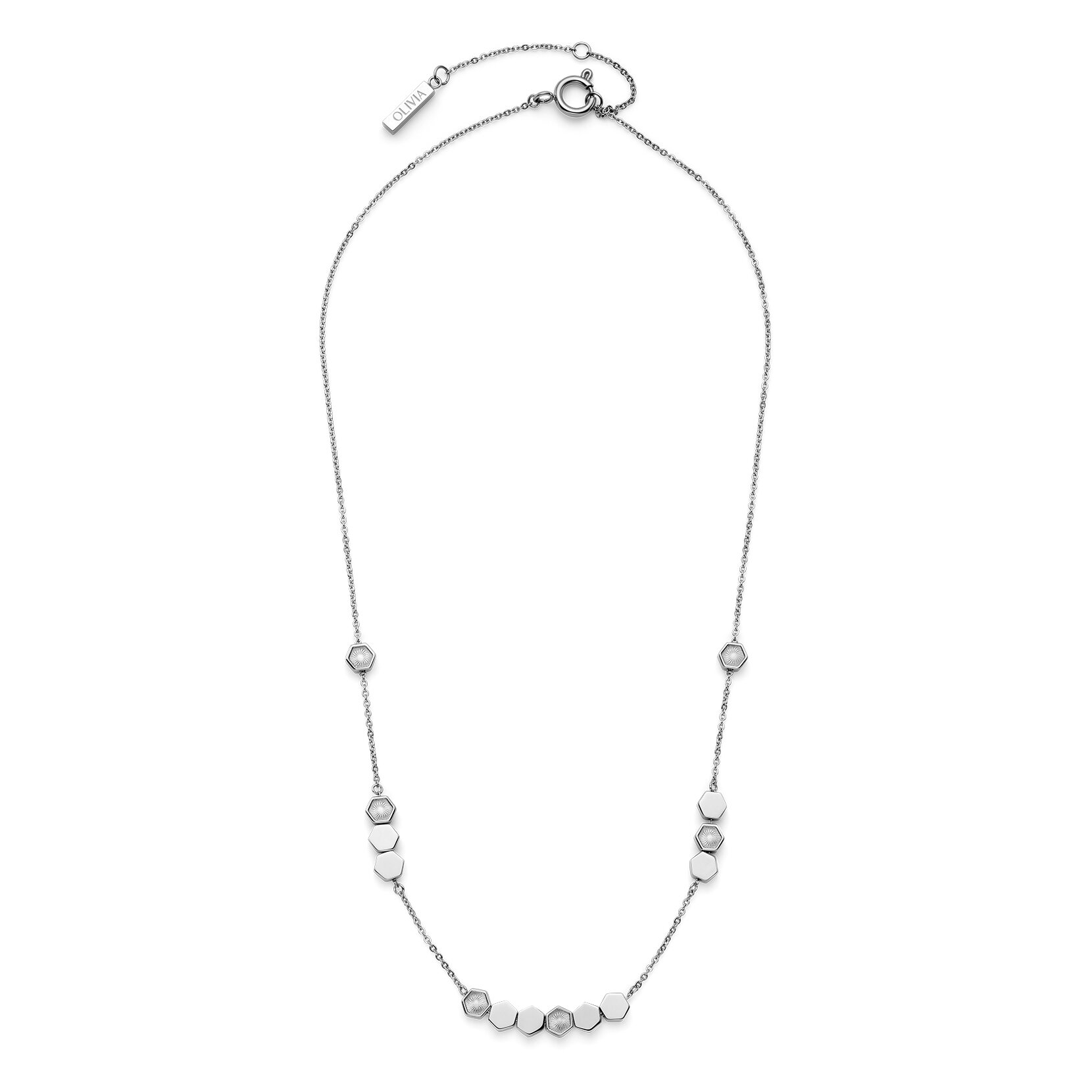 Collier Petite Honeycomb Argent