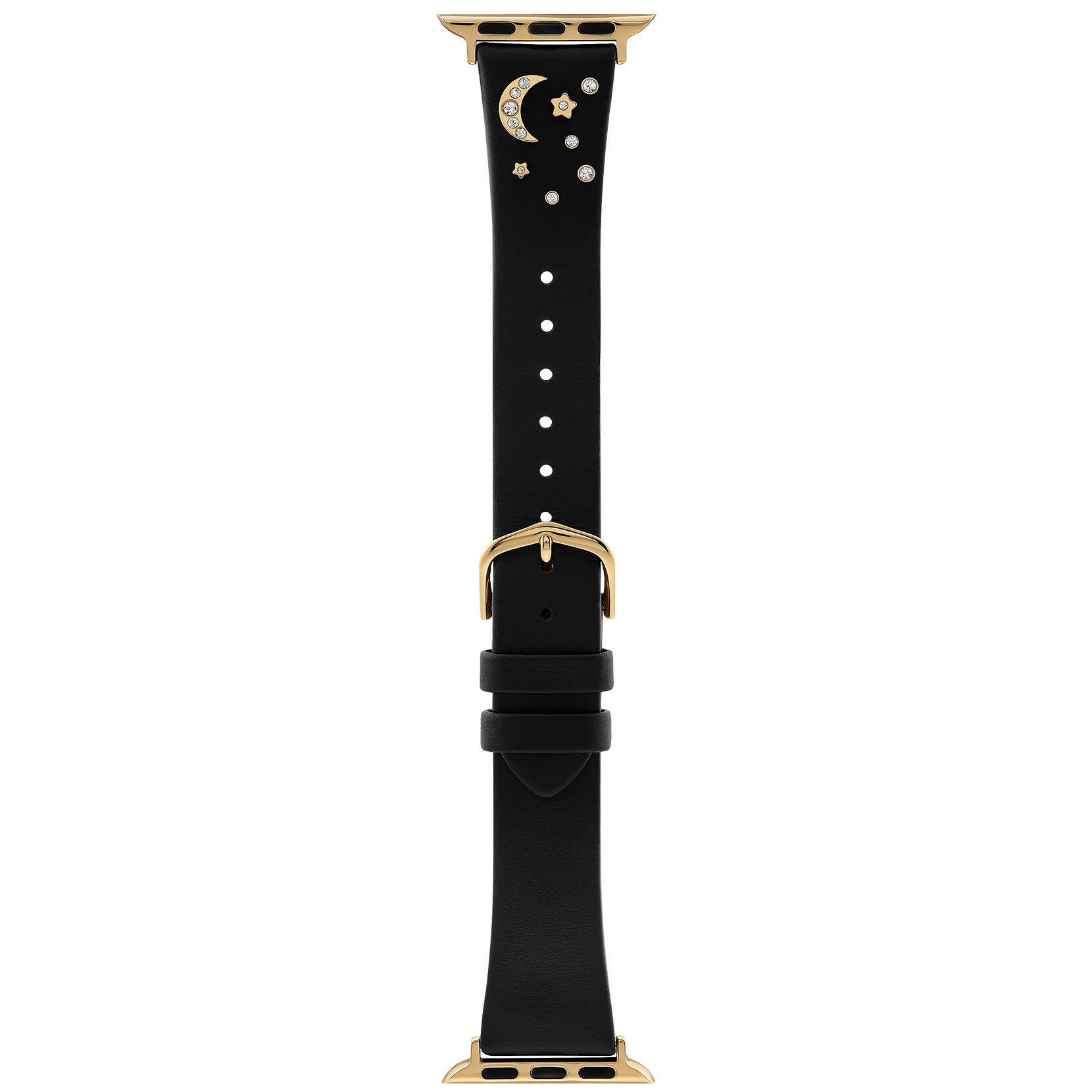Gold & Black Celestial Leather Strap
