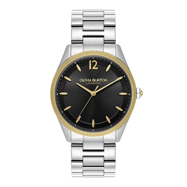38mm Radiate Onyx & Two Tone Bracelet Watch
