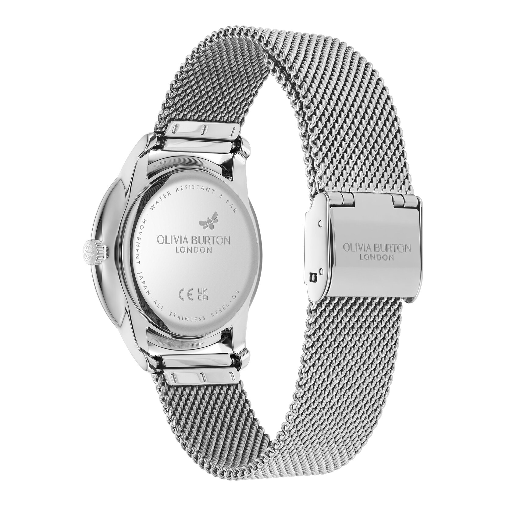 Montre Swirl Trench Coat et Maille Argent 32 mm