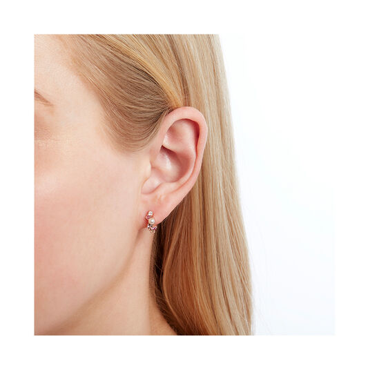 Under The Sea Huggie Hoops Rose Gold