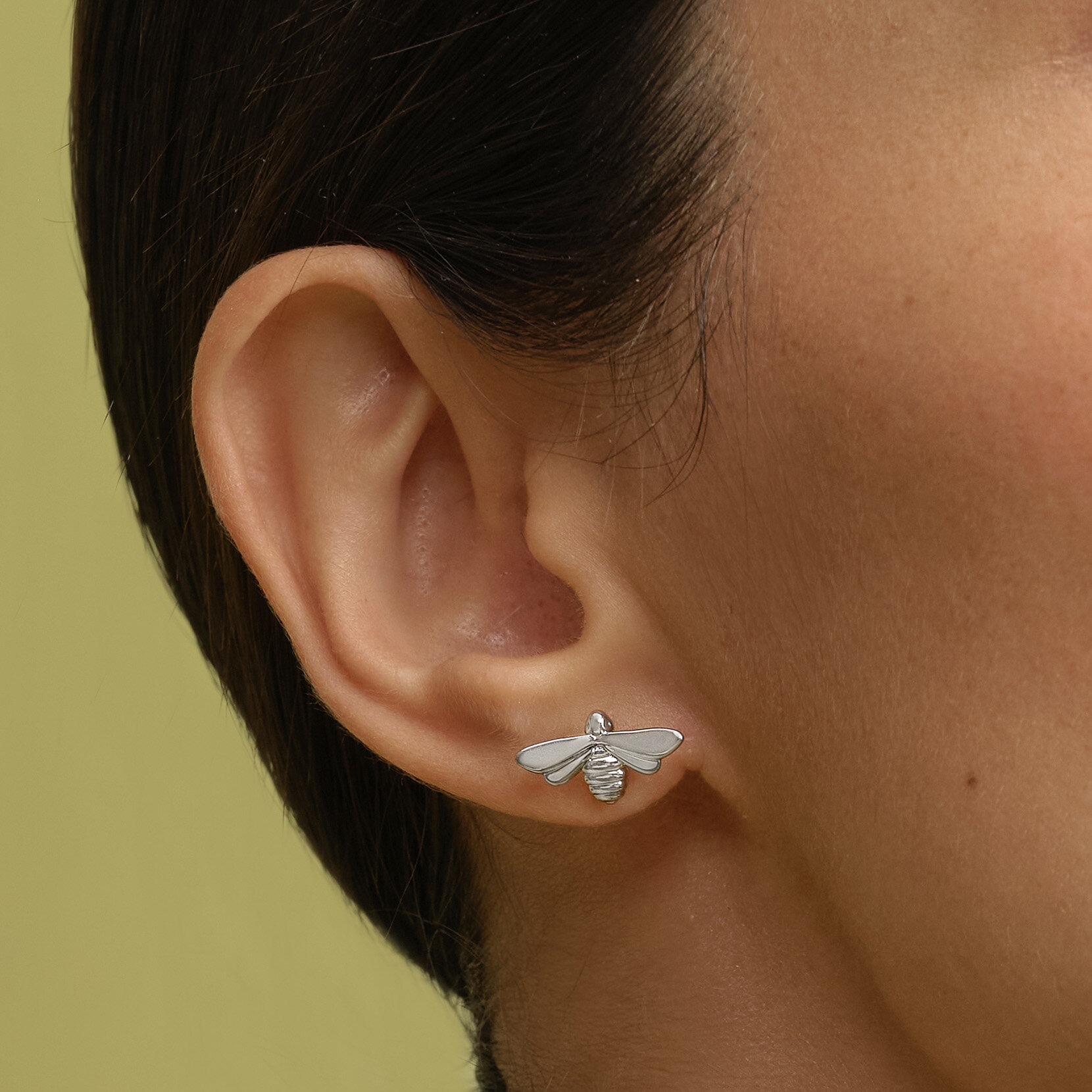 Boucles d'Oreilles Honey Bee Argent