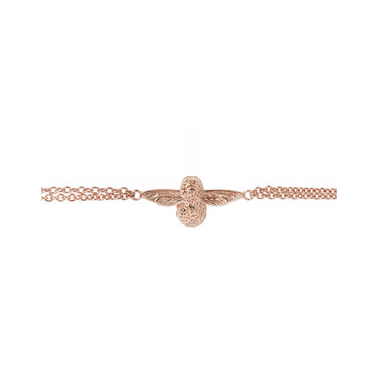 3D Bee Rose Gold Bracelet
